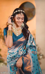 Royal Weave Jacquard Saree | Golden Grace Jacquard Saree