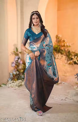 Royal Weave Jacquard Saree | Golden Grace Jacquard Saree